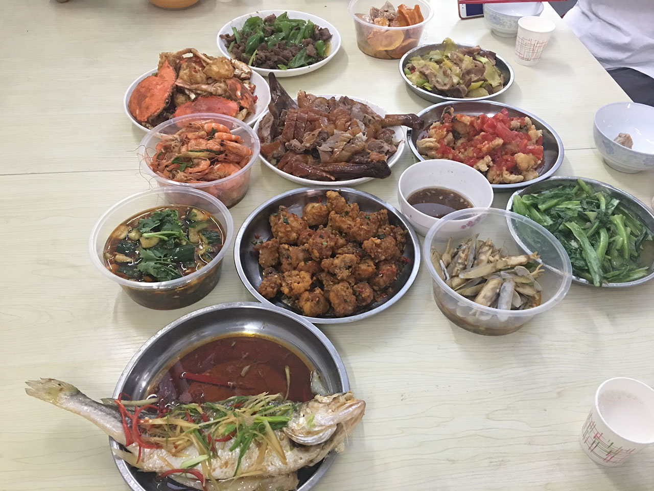 开卷机员工聚餐
